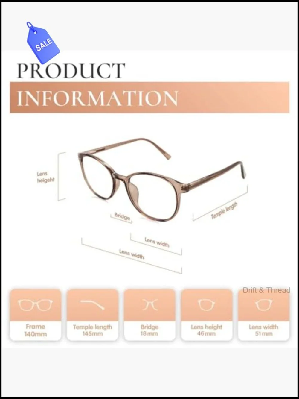 TR90 Round Blue Light Blocking Glasses for Women Men Lightweight